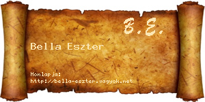 Bella Eszter névjegykártya